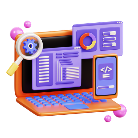 Seo Development  3D Icon