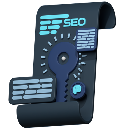 Documento SEO  3D Icon