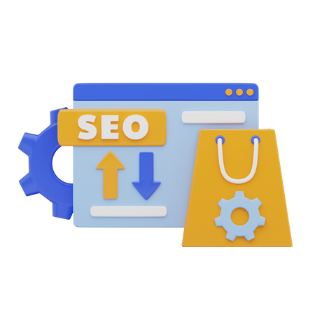 SEO E-Commerce-Lösung  3D Icon