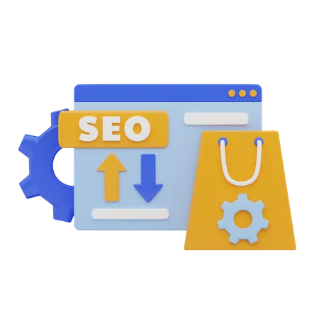 SEO E-Commerce-Lösung  3D Icon