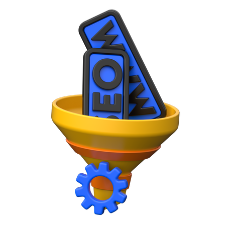 Embudo de SEO  3D Icon