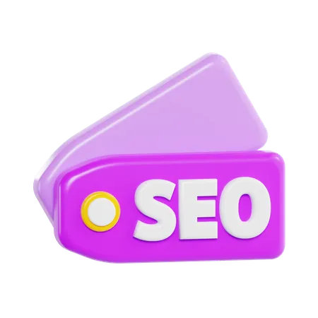 Etiqueta de SEO  3D Icon