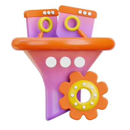 Seo Filter  3D Icon