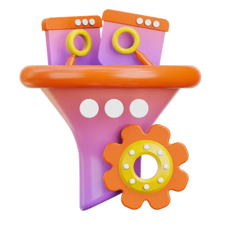 Seo Filter  3D Icon
