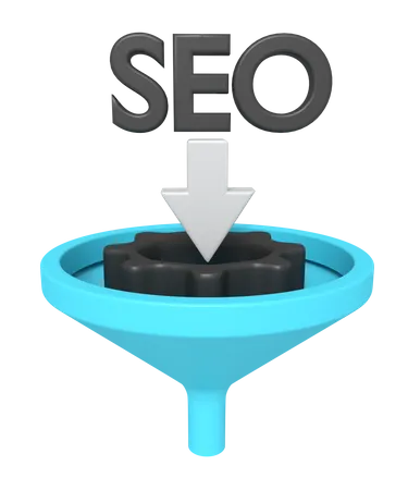 Funil de SEO  3D Icon