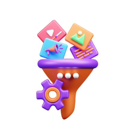 Seo Funnel  3D Icon