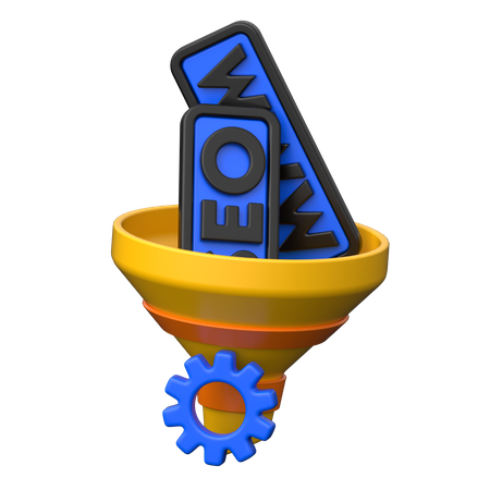 Seo Funnel  3D Icon