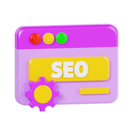 Gestión de SEO  3D Icon