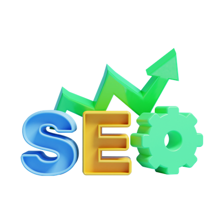 Seo Growth  3D Icon