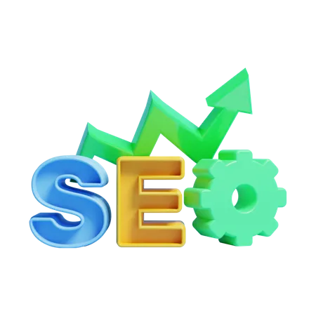 Seo Growth  3D Icon