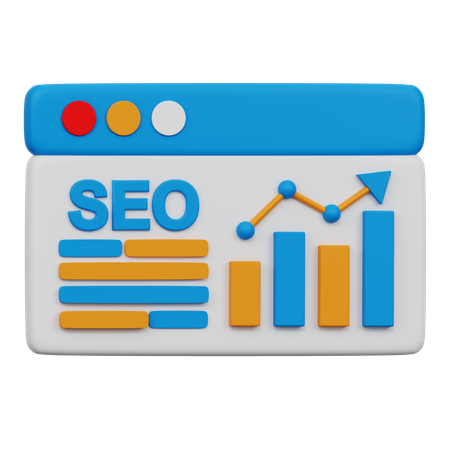 Seo Growth  3D Icon