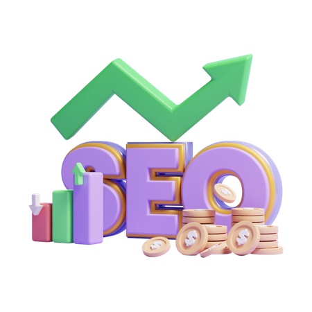 Seo Growth  3D Icon