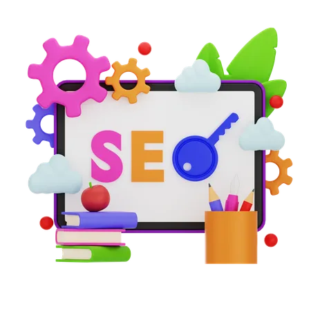 SEO キーワード作成者  3D Icon