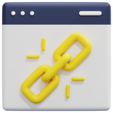 Seo Link  3D Icon