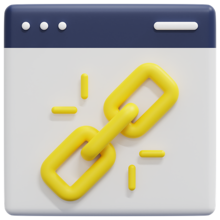 Seo Link  3D Icon