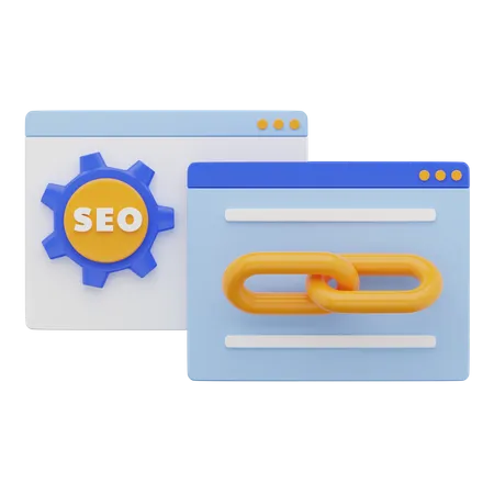 Seo Link Building  3D Icon