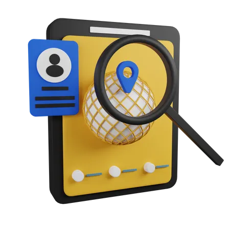 SEO Location 3 D Illustration Contains PNG BLEND GLTF And OBJ Files 3D Icon