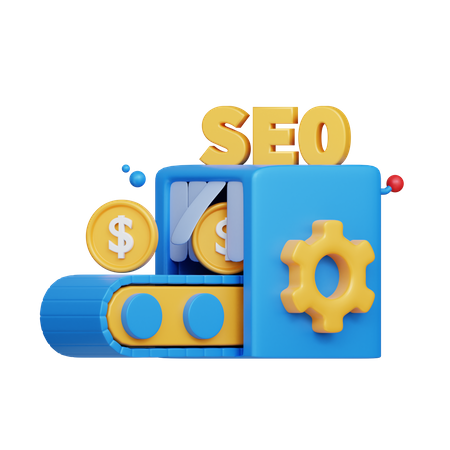 Seo Machine  3D Icon