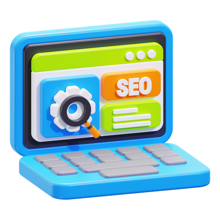 Seo management  3D Icon