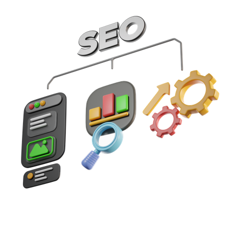 Seo Management  3D Icon