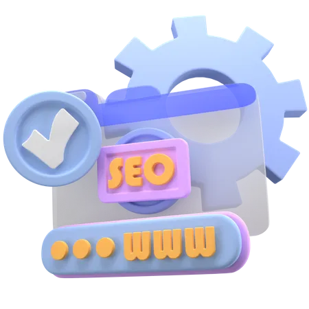 Seo Management 3D Icon