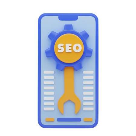 SEO Mobile Optimierung  3D Icon