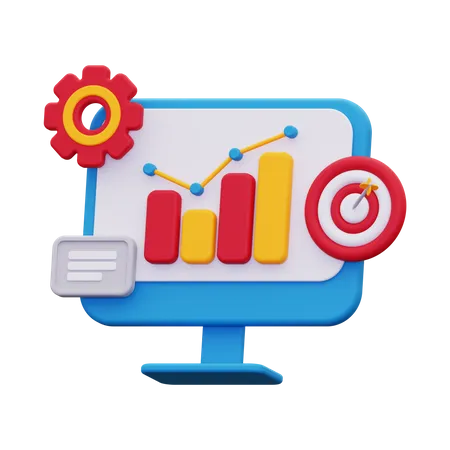 Seo Monitoring  3D Icon