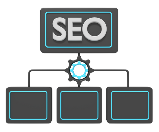 Seo Network  3D Icon