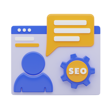 Seo Online Beratung  3D Icon