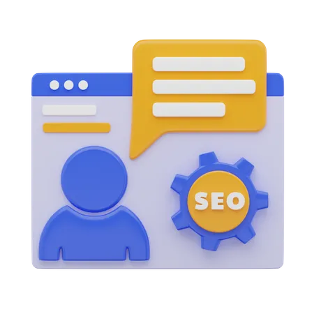 Seo Online Beratung  3D Icon