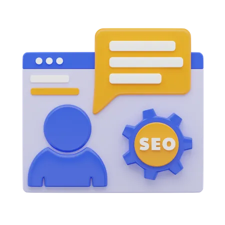 Seo Online Consulting  3D Icon