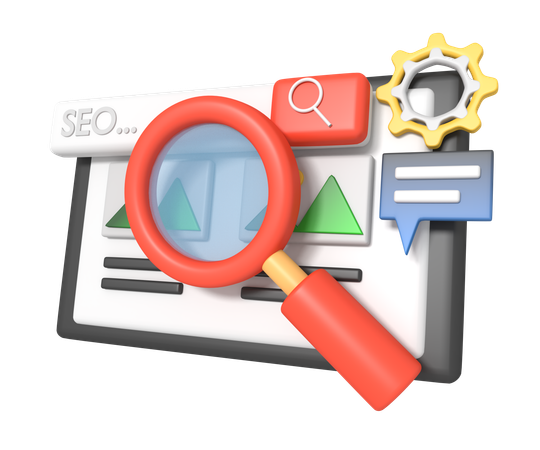 SEO-Optimierung  3D Icon