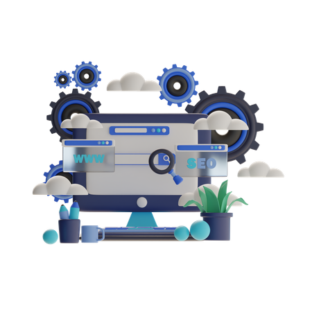 Seo Optimierung  3D Icon