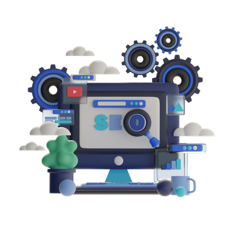 Seo Optimization  3D Illustration