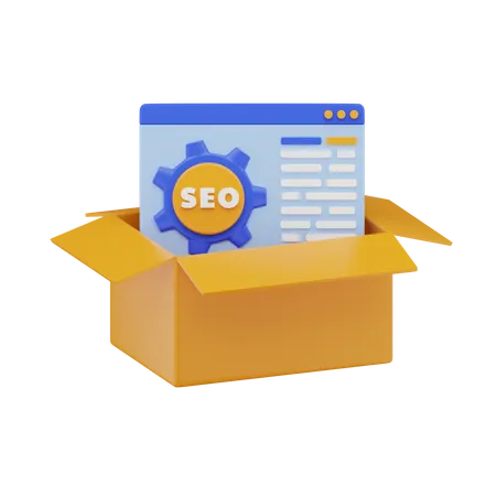 Seo Package  3D Icon