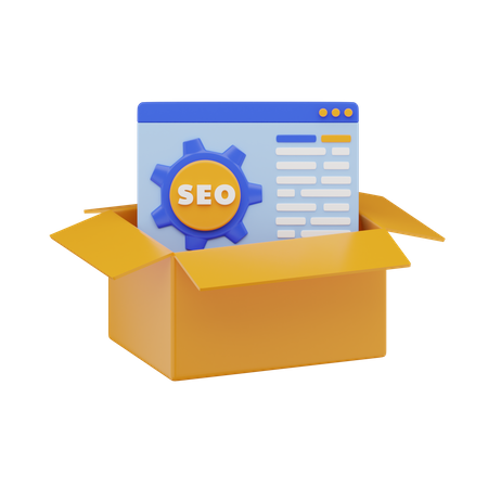 Seo Package 3D Icon