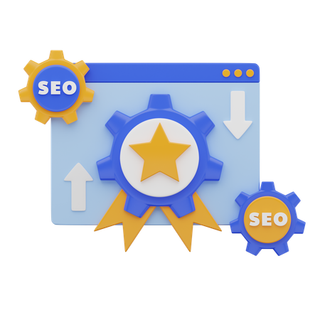 Seo Page Quality  3D Icon