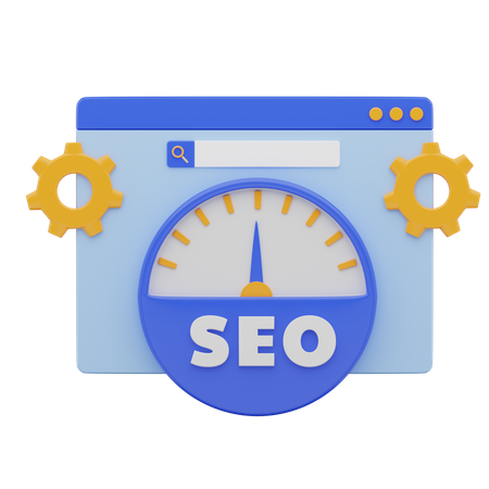 Seo Page Speed Performance  3D Icon