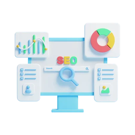 Seo Panel  3D Icon