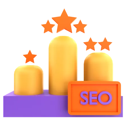 Seo Rank  3D Icon