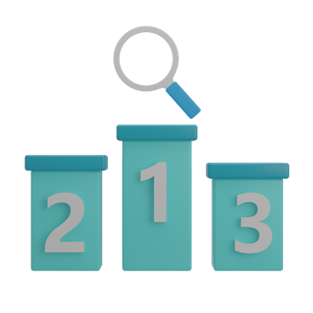 SEO rank  3D Icon