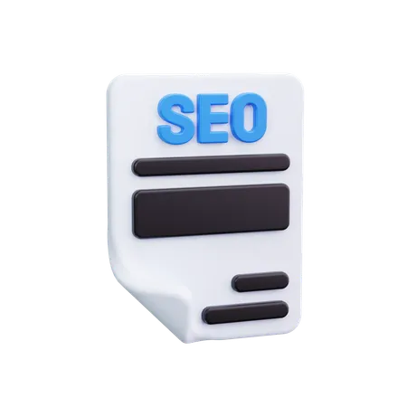 SEOレポート  3D Icon