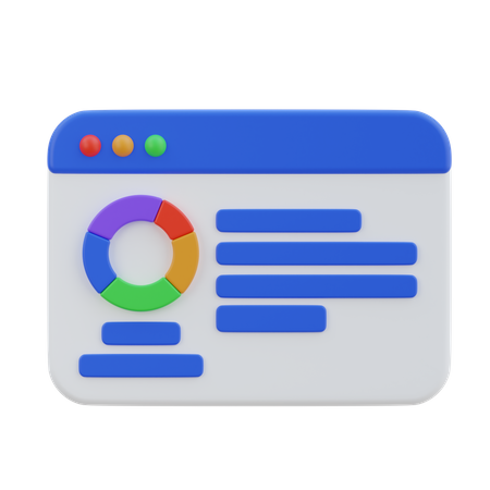 Seo Report  3D Icon