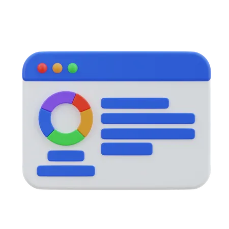 Seo Report  3D Icon