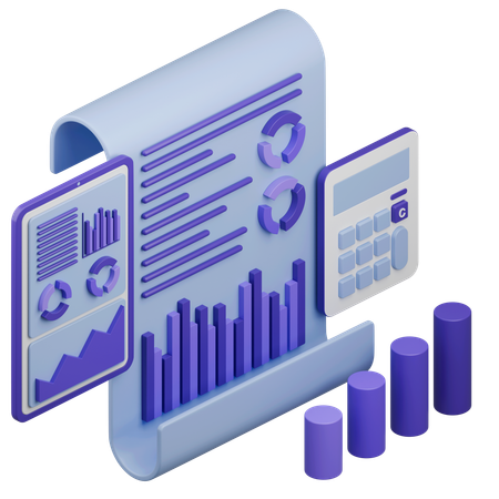 Seo Report  3D Icon