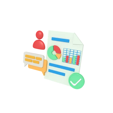 Seo Report Checklist  3D Icon