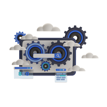 Seo Research  3D Illustration