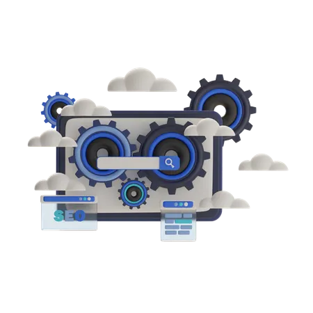 Seo Research  3D Illustration