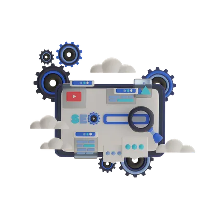 Seo Research  3D Illustration