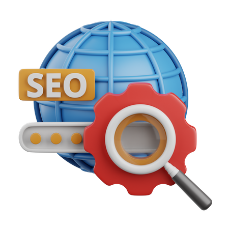 Seo Search  3D Icon